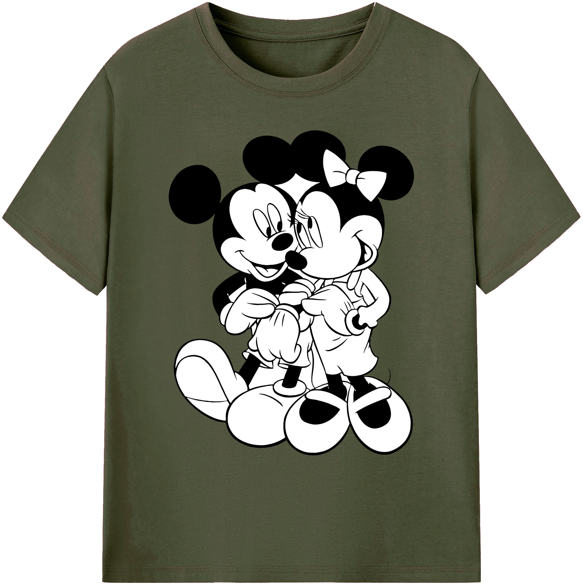 ミッキーマウス Mickey Mouse 綿100％ メンズ半袖Tシャツ｜肌触りやわらか＆通気性